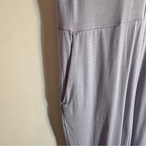 ICEBREAKER Sz M-L (estimated) Hana Jumpsuit Wide Leg V-Neck Merino Wool - Picture 5 of 11